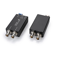 Mini convertidor de video a fibra 3G SDI con datos y conector LC de fibra monomodo de salida de bucle 20KM para transmisión