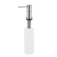 Distributeur de savon liquide en acier inoxydable robuste avec kit de tubes d'extension pour cuisine