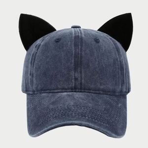 Europe America Velvet Cat Ears Baseball Cap Sport Ladies Summer Soft Top Duck Tongue Couple Personality <b>Hat</b> Golf Gorra Man - Product Image 4