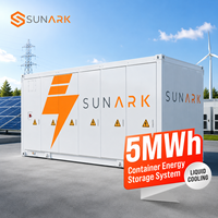 Conteneur BESS SunArk Advanced 1MWh 5MWh avec système de refroidissement liquide intelligent pour le lissage des pics de consommation industriels et la sauvegarde