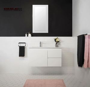 Usine Directement Hautes et Étroites Vanités Teck 48 Pouces Salle De Bain <span class=keywords><strong>Double</strong></span> <span class=keywords><strong>Vasque</strong></span> - Product Image 4