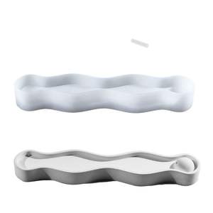 Support d'encens en forme de vague à faire soi-même pour les lève-tôt, écologique, style zen, brûleur d'encens couché, support de bougie, moule en silicone - Product Image 5