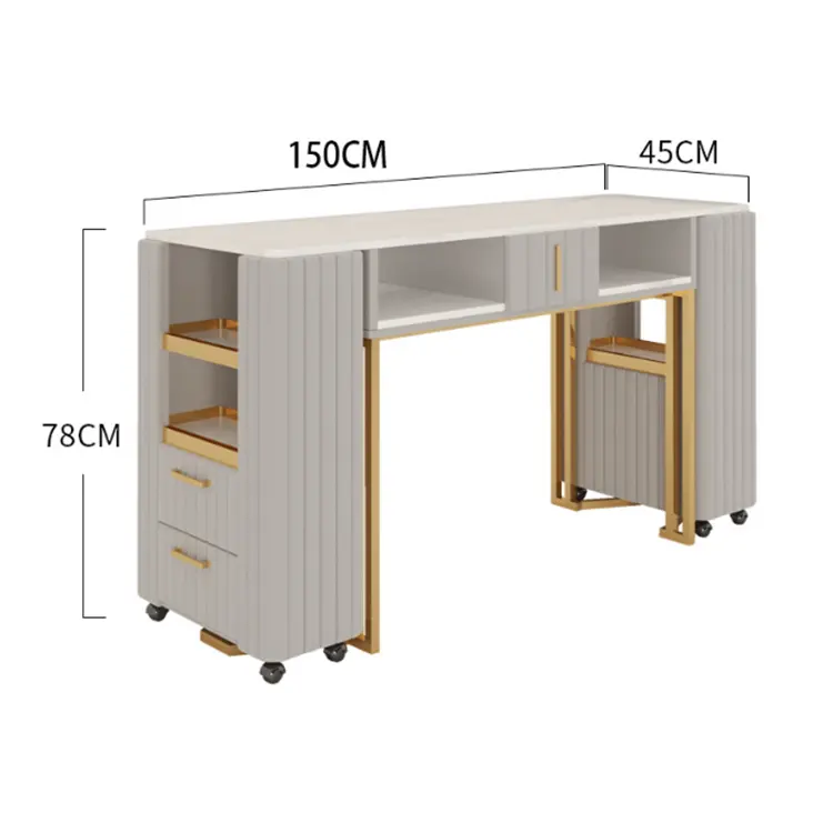 多機能サロンマニキュアデスクビューティーネイルマニキュアサロンテーブル