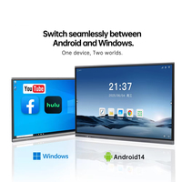 Goedkope prijs 65-75 inch 4K All-in-one interactief whiteboard digitaal smartboard touchscreen lesbord voor klaslokalen