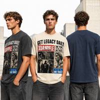 T-shirt Premium Y2K Esthétique Délavé à l'Acide Personnalisé Unisexe Rétro Imprimé Numérique Coton Épais Streetwear Coupe Oversize
