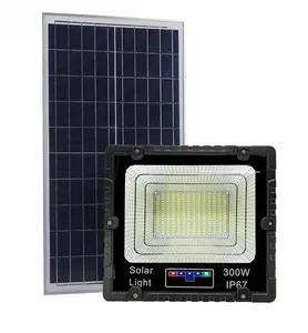 في الهواء الطلق IP67 حديقة الأمن الشمسية LED مصابيح الكشافات 100W 200W 300W 400W 500W الشمسية بالطاقة التركيز الشمسية كشاف ضوء