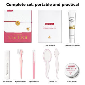 ICONSIGN Lotion permanente pour sourcils en une étape, cystéamine 2 en 1, kit de lamination des sourcils au camélia avec <span class=keywords><strong>gel</strong></span> apaisant - Product Image 6