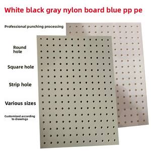 แผ่นพลาสติกสำหรับแขวนทำจากโพลีโพรพิลีน PP แบบเจาะรูพีวีซีสีเทา - Product Image 2