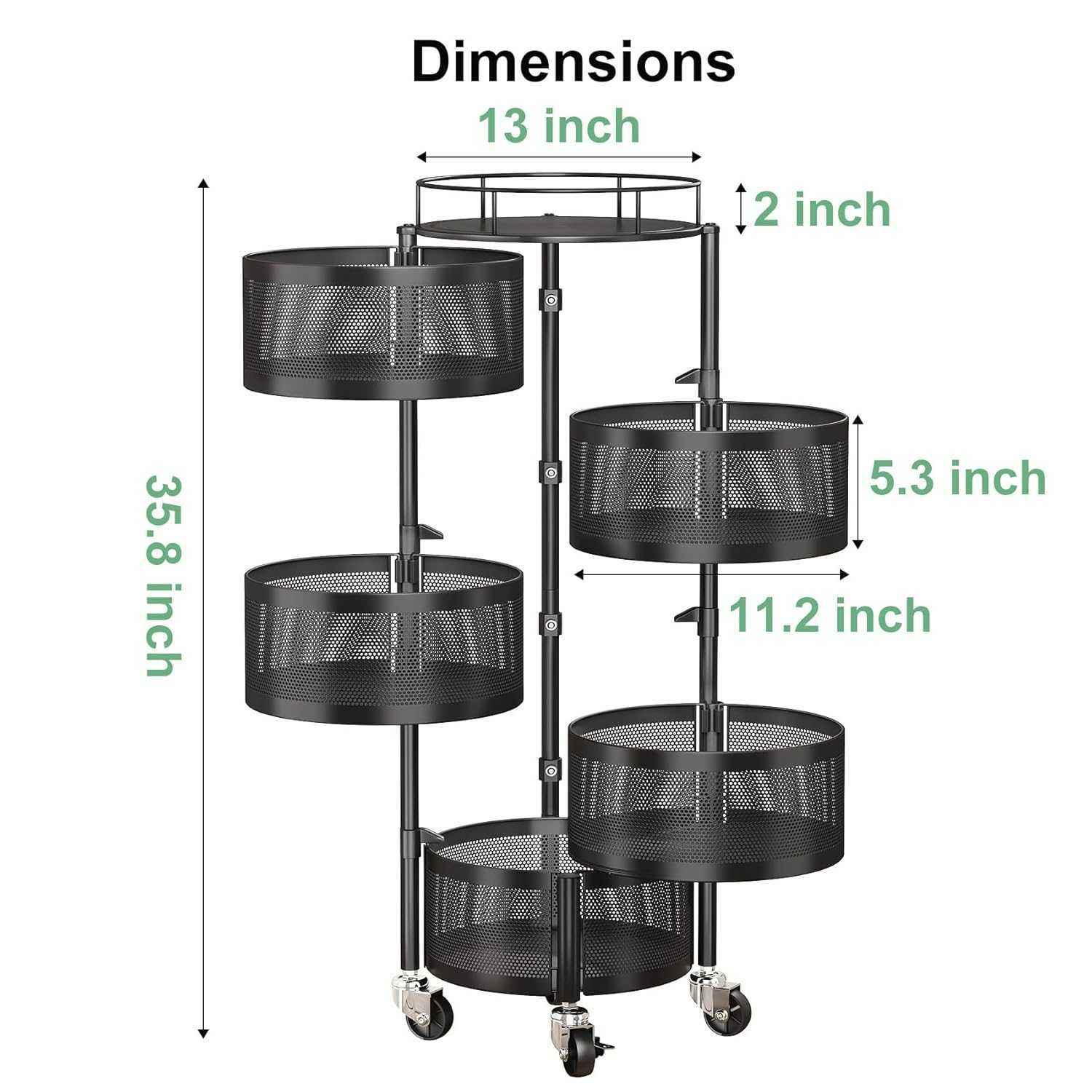 Cadre rond noir 5 couches