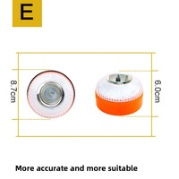 Luz Estroboscópica de Advertencia para Automóvil V16-A, Luz Intermitente de Tráfico LED Blanca, Batería Oliver de 3.7V Integrada