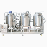 Système de micro-brasserie automatique 5000L à chauffage vapeur sous pression, en acier SUS304, avec pompe contrôlée par PLC pour lait, hôtels, pubs et bière