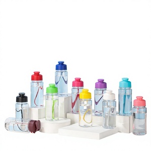 Botella de Agua Transparente de Tritán de 500 ml, a Prueba de Fugas, Libre de BPA, Reutilizable, con Cordón para Beber Directamente, para Gimnasio, Viajes, Aire Libre, Unisex - Product Image 1