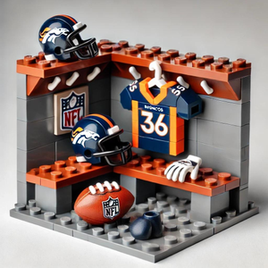 Kit de Ladrillos para Vestuario de Equipo Deportivo, Plástico ABS, Miniatura de Gimnasio, Área de Cambio, Modelo de Ensamblaje, Juguete Educativo de Construcción - Product Image 6