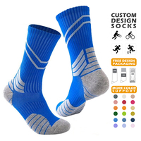 Chaussettes de sport tricotées confortables personnalisées pour hommes et femmes, chaussettes de basket-ball, chaussettes de sport personnalisées avec logo
