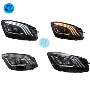 Sistema de Iluminación Automotriz para Mercedes-Benz W222, Nueva Actualización, Faros Delanteros LED Completos S400 <span class=keywords><strong>S450</strong></span> S500 S550, Faro Delantero LED Azul - Product Image 4