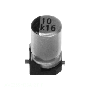 ตัวเก็บประจุแบบติดบนพื้นผิว 3.3 ไมโครฟารัด อลูมิเนียม 3.3UF 20% 35V SMD AVE335M35A12T-F จากผู้ผลิต - Product Image 1