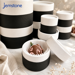 Custom Luxury Eco-Friendly Food Grade Kraft Paper Tube Candy Chocolate Snack Round <b>Gift</b> <b>Cake</b> <b>Boxes</b> Paper Cylinder Packaging - Product Image 2