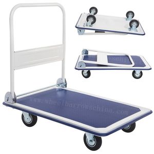 Chariot à plate-forme en fer de haute qualité 300Kg capacité de poids pliant pousser Cargo <span class=keywords><strong>Prestar</strong></span> plate-forme camion à main - Product Image 2