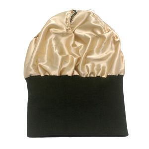 Berretto in Acrilico Unisex con Logo Ricamato 3D Personalizzato, Fodera in Raso, Caldo e Spesso per Autunno e Inverno, Cappello Lavorato a Maglia per Sci - Product Image 4