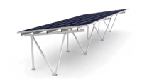 Système de carport solaire économique en acier profilé HBGenix, durée de vie de 20 à 25 ans, surface anodisée, résistance au vent de 60 m/s