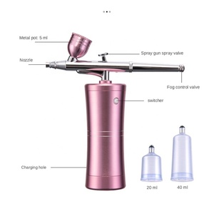 Barbier tatouages aérographe Kit Portable USB Rechargeable <span class=keywords><strong>cheveux</strong></span> ongles <span class=keywords><strong>peinture</strong></span> maquillage pistolet sans fil compresseur aérographe - Product Image 3