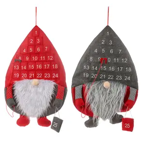 Gifts Creative Christmas Pendant Rudolf Forest Old Man's Calendar Gnome Doll Cartoon Countdown Calendar Home Decoration Ornament