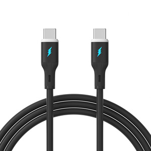 Câble de charge rapide et de données en silicone <span class=keywords><strong>PIXIE</strong></span> P13D 1M avec conducteur en cuivre pur 6A, compatible PD60W et iOS pour ordinateur (vente en gros) - Product Image 1