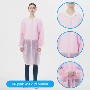 Tuyệt vời giá dùng một lần an toàn Coverall bảo vệ Coverall không dệt Beauty Salon gown