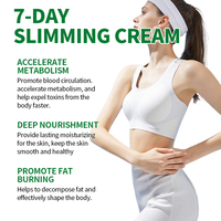 Crème Amincissante Professionnelle 7 Jours à la Caféine, Action Rapide, Perte de Poids, Raffermissante, Élimination Efficace des Graisses Tenaces et de la Cellulite Corporelle