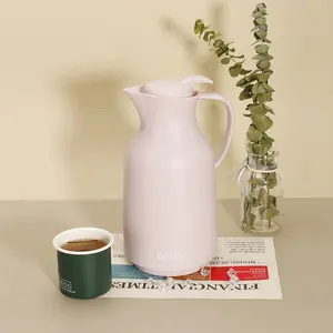 Розовый термовакуумный пластиковый Турецкий кофейник и чайник со стеклянным сменным наполнителем на заказ от производителя, 1000 мл