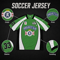 Maillot de football Yingling vert, blanc et noir, avec emblème d'équipe, respirant, en maille, unisexe, vente en gros