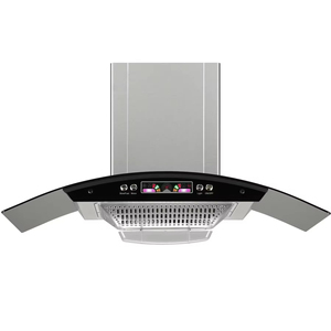 <span class=keywords><strong>Hotte</strong></span> de cuisine domestique à commande par bouton, design incurvé - Product Image 1