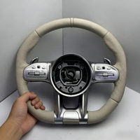 Volant en cuir pour Mercedes Benz AMG W204 W205 W212 W213 W221 W222 W245 W177 C63 G63 a B C E G Class C218 C219 C257