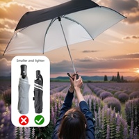 Paraguas Plegable Automático Moderno y Resistente de Alta Calidad para Negocios, con Impresión de Logotipo Personalizado, Uso Promocional, Ligero, 300g