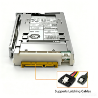 Rack de disques durs SAS SATA 15 mm 2,5 pouces sans outils, plateau de boîtier mobile industriel pour un stockage fiable