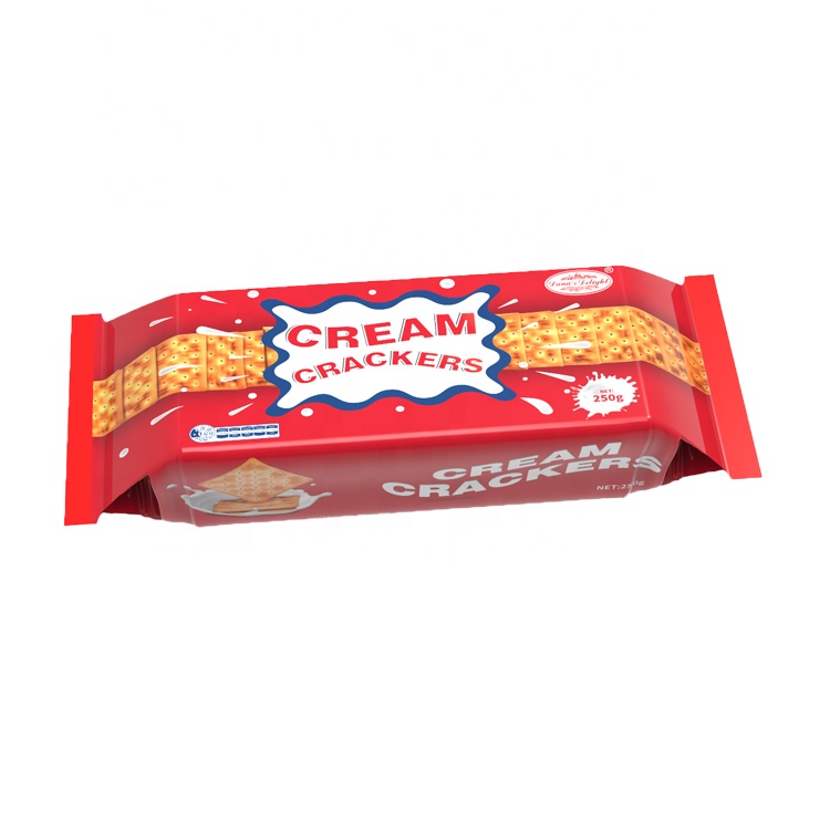 250g crispy cream cracker salty crackers biscuits in bag packs