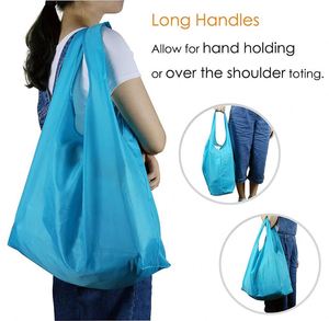 Factory Sale Eco-friendly 190T Polyester <b>Foldable</b> <b>Shopping</b> <b>Bag</b> Reusable Grocery <b>Bag</b> with Printed Gift Promotion From Ningbo - Product Image 3