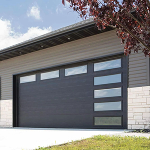 Porte de <span class=keywords><strong>garage</strong></span> en aluminium isolée personnalisable, isolation thermique, ouverture électrique pour <span class=keywords><strong>garage</strong></span>/entrepôt/commercial - Product Image 1