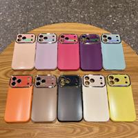 Nouvelle Coque de Téléphone Portable de Luxe Antichoc avec Grande Fenêtre et Texture Givrée pour iPhone 13 17 Pro Max, Film de Protection d'Objectif HD et Couverture Arrière