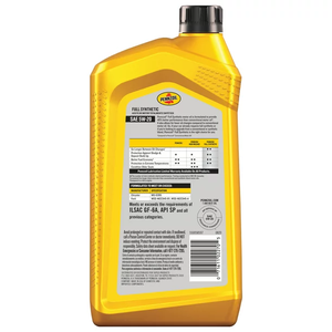 Pennzoil Huile moteur entièrement synthétique 5W-20 certifiée SAE 1 quart 0.946 litre Lubrifiant automobile Propriétés anti-usure Made USA - Product Image 2
