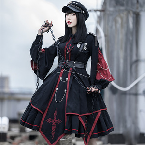 Vestido Gótico Oscuro y Elegante para Chicas, Estilo Vintage, para Fiestas, Disfraces Lolita, Moda 2026 - Product Image 4