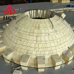 mattoni refrattari of spherical roof for hot blast stove