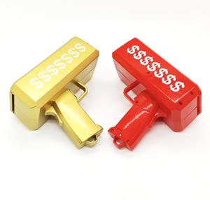 Lanceur de billets Dollar Blaster : Pistolet lanceur de billets en papier pour jeux de fête, anniversaires, mariages, enfants et adultes – Jouet fantaisie et accessoires - Product Image 1