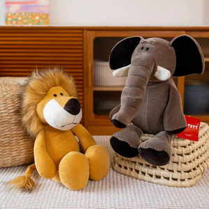 Nuevo Diseño de Juguetes de Peluche de Animales Kawaii: Tigre, Conejo, Vaca de las Tierras Altas, Animales Salvajes para Bebés - Product Image 3