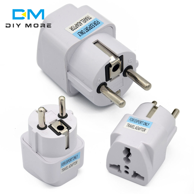 EU Plug Adapter CN American US To EU Euro European Korea Russia FR Universal Travel Adapter 2Pin AC Converter Power Adaptor