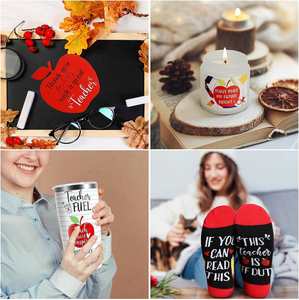 2023 Christmas Gifts for Teacher With <b>Socks</b> Pen Holder Scented Candles Back to School Thank You Gifts for Graduation Ceremony - Product Image 4