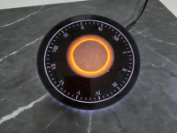 HCNT Soporte de Exhibición Magnético Levitante con Rotación de 360 Grados y Luz de Colores, Decoración para el Hogar, Diwali, Soporta 300G-350G