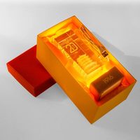 Cadeau d'anniversaire d'entreprise, 5e, 10e, 20e anniversaire, trophées en cristal sur mesure, gravure 3D, cadeaux commémoratifs sculptés sur bloc, WDY-0514