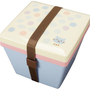 Japanese Style Bento <b>Box</b> Double Layer Square Microwaveable Plastic Student <b>Lunch</b> <b>Box</b> For Children - Product Image 3