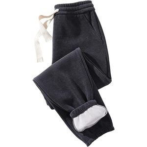 FOXA Women's Corduroy Joggers Fleece <b>Lined</b> Winter <b>Pants</b> With Pockets Breathable Cinch Bottom - Product Image 1
